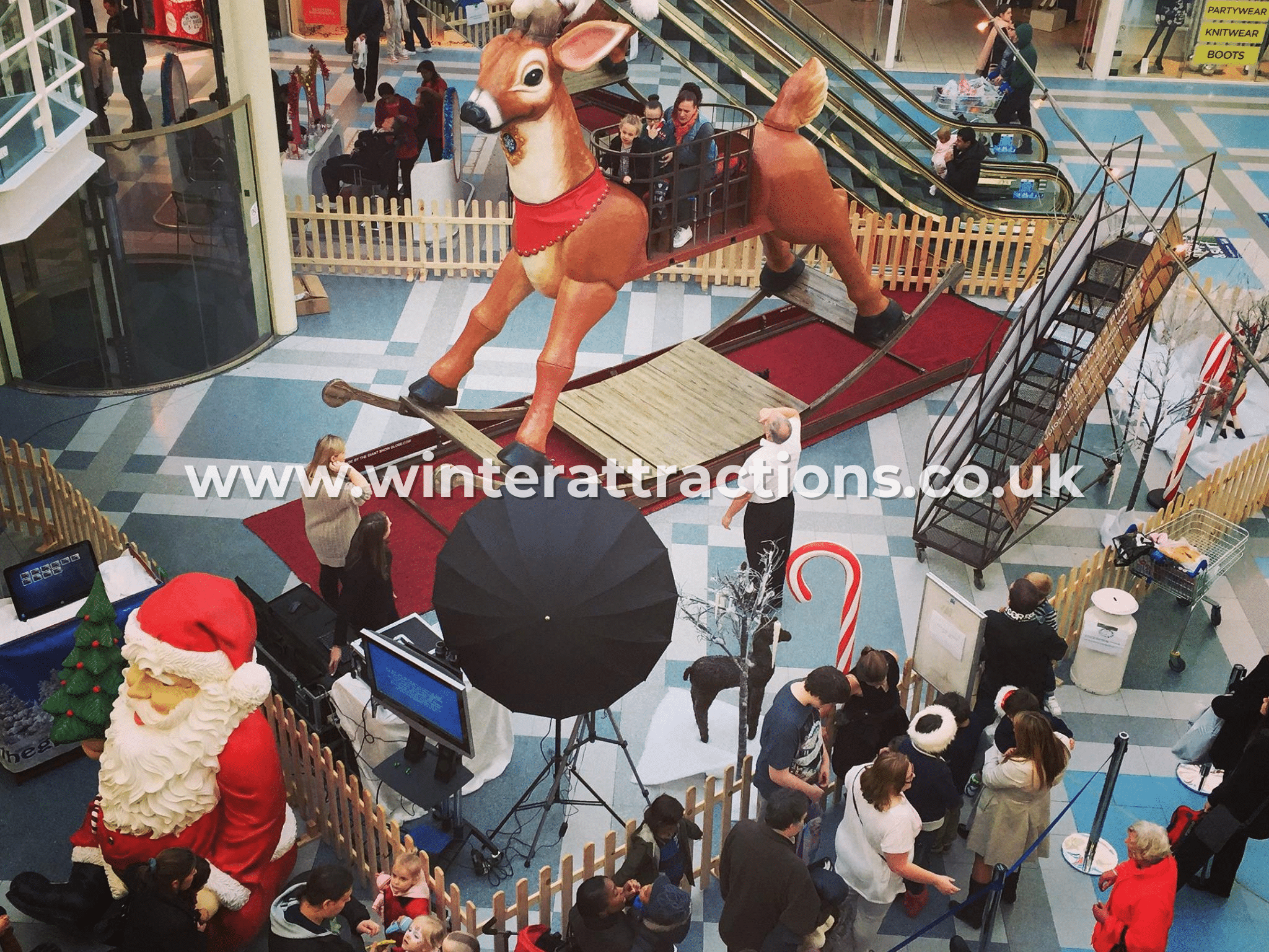 Giant Rocking Reindeer