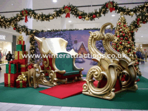 Giant Santa Sleigh Shopping Mall